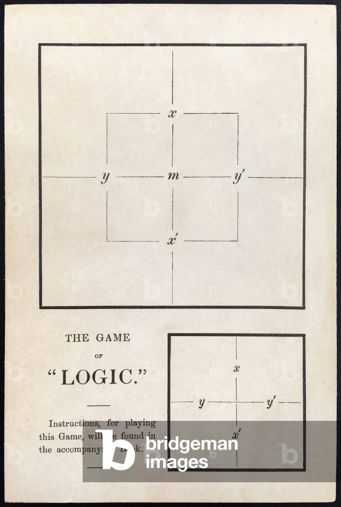 'The Game of Logic' (playing board) by Lewis Carroll, published in 1887
