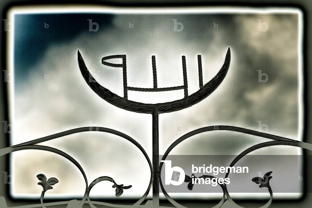 Mosque at Lion's Gate, 2015 (repainted photograph)