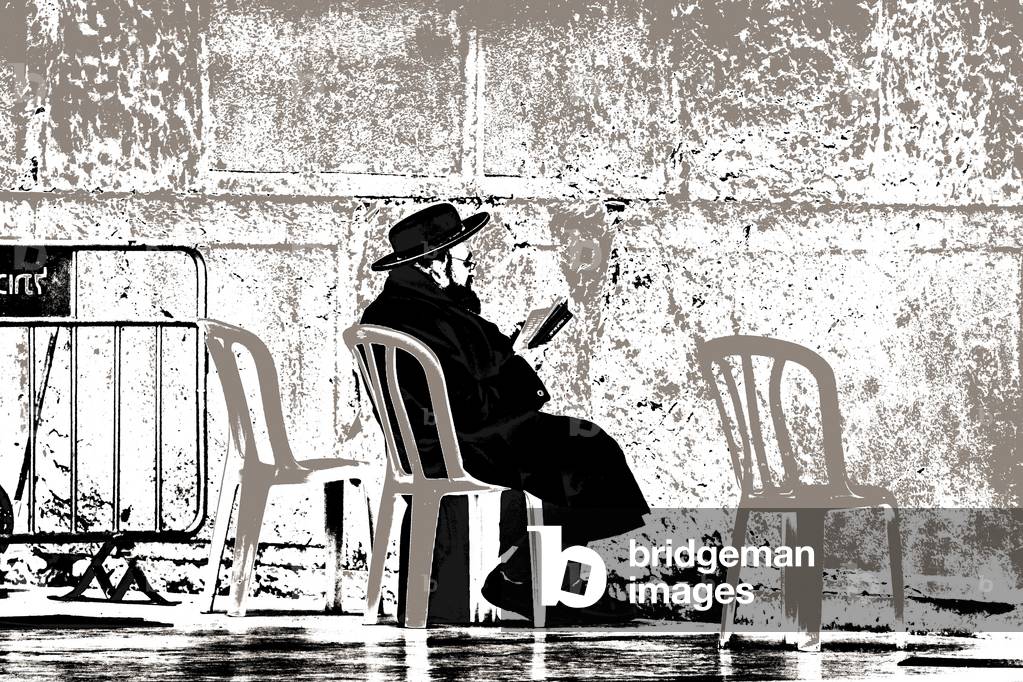 Morning Prayer, from the series Tuesday at the Wailing Wall, 2016 (photograph)