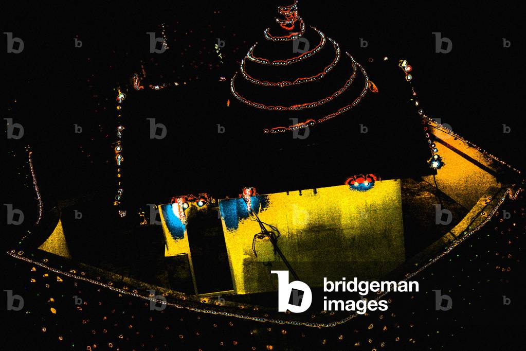 Bandra Temple at Night, 2015 (photograph)