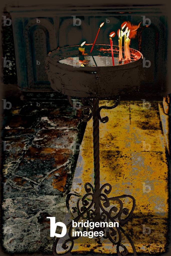 Devotional Candles; from the series Church of the Holy Sepulchre, 2016 (photograph)