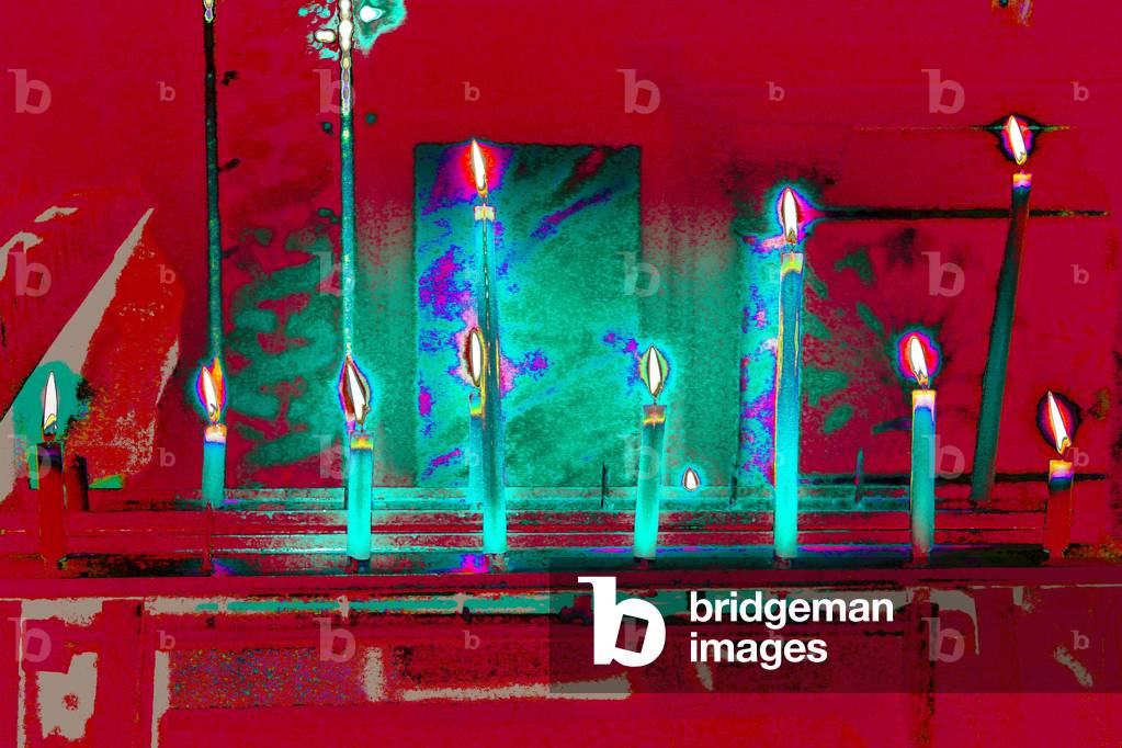 All But One, from the series, Votive Candles, 2015 (photography)