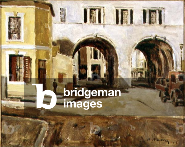 Cape Provincial Administration Building from Keeron Street, Cape Town, 1943 (oil on canvas)