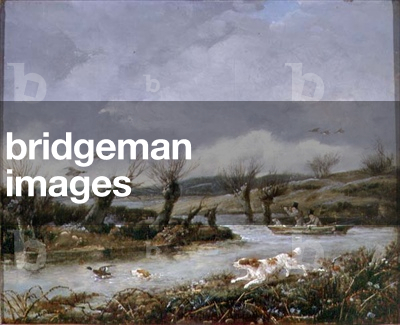 Duck Shooting (oil on canvas)