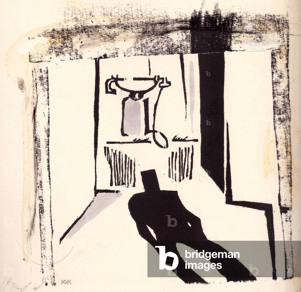 Illustration from 'About This' by Vladimir Mayakovsky, 1923,  1979 (gouache on paper)