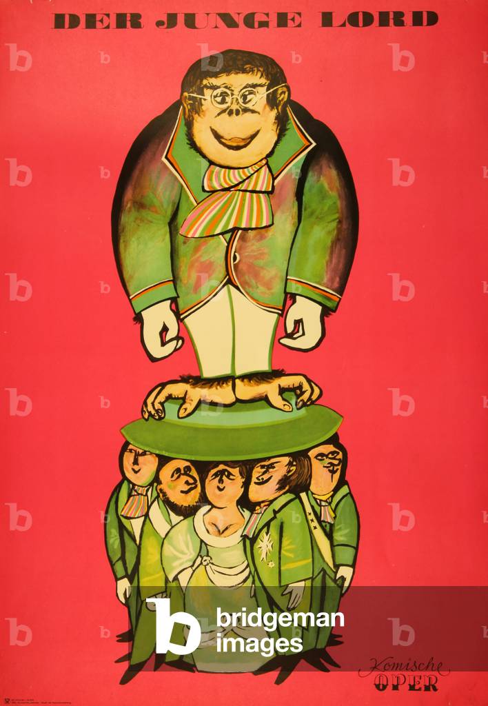 'The Young Lord', 1968 (colour litho)