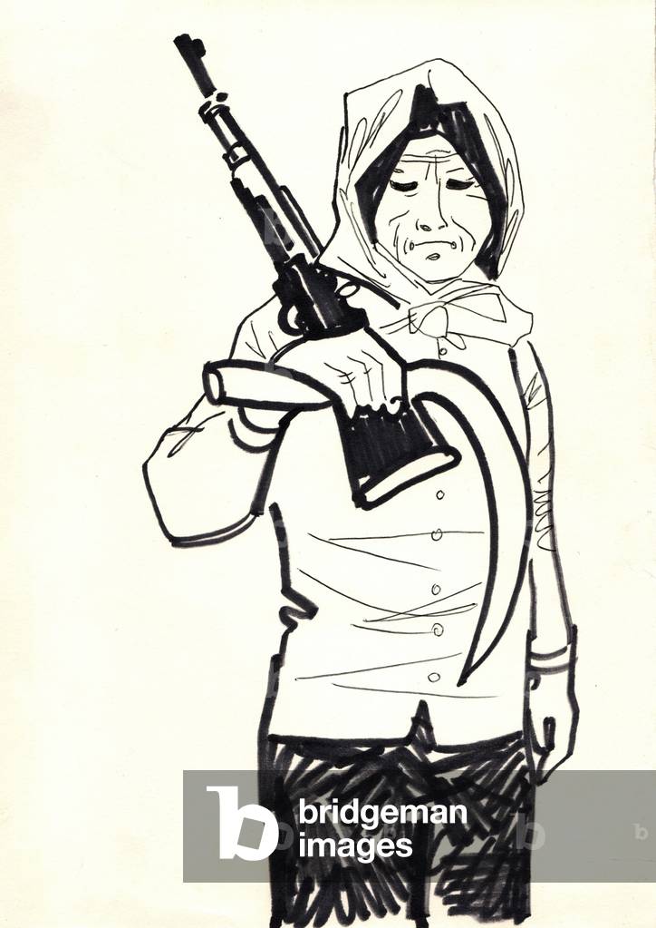 Peasant Woman, 1967 (gouache on paper)