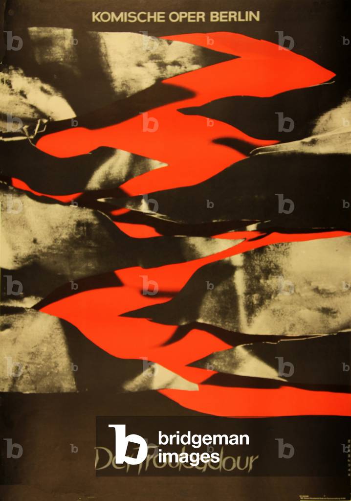 'The Troubadour (Il trovatore)'. Opera by Giuseppe Verdi, 1970 (poster)