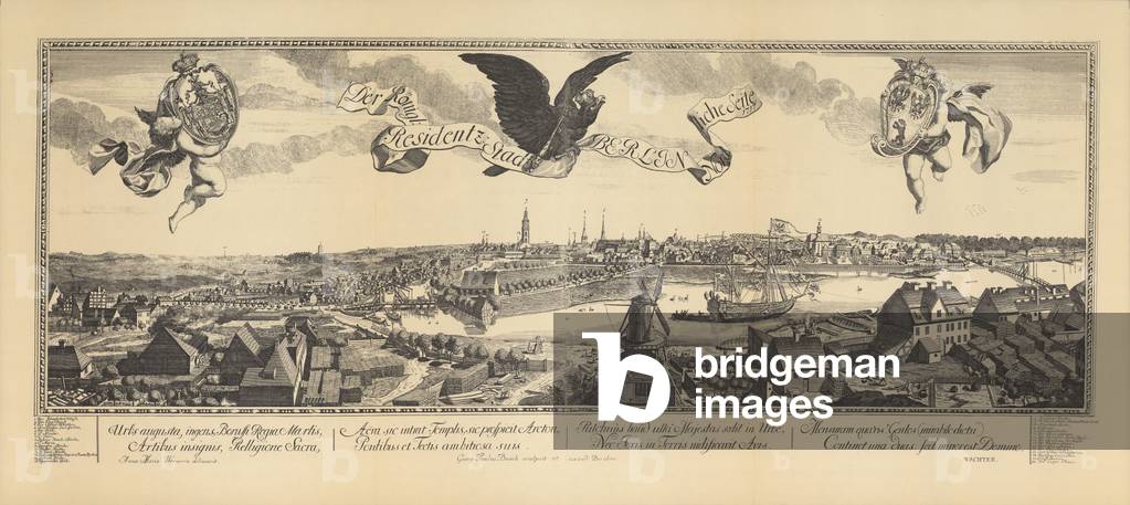 View of the northern section of Berlin, 1717 (engraving)