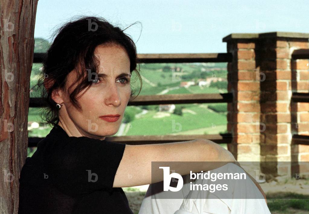 2002 Portrait de l'ecrivain Margaret Mazzantini. Photo Larini