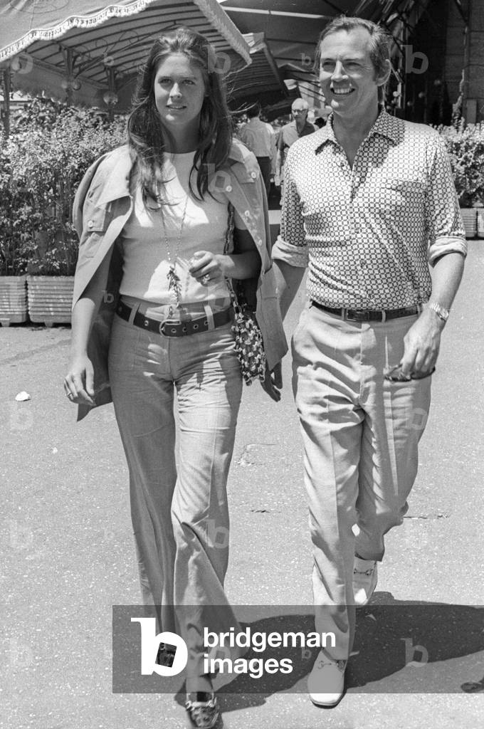 31/01/1968 Rome, 31/01/1968 Rome, Cardiac Surgeon Christiaan Barnard with his Wife Barbara Zoellner (b/w photo)