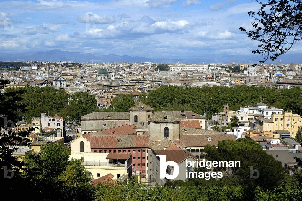 09/05/2005 vue de Rome avec la prison de la Reine Coeli et la place de la Chiesa Nuova. Photo Frassineti ©AGF/Leemage