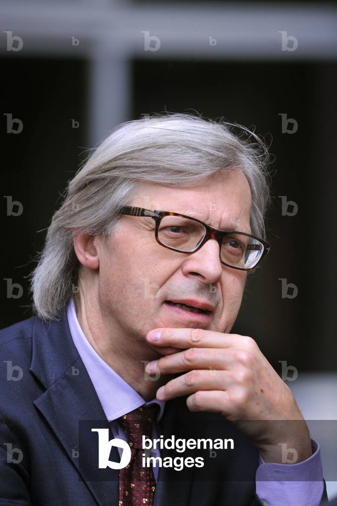 24/04/2011 Rome, Tv Show in 1/2 Ora, in the Picture Vittorio Sgarbi (photo)