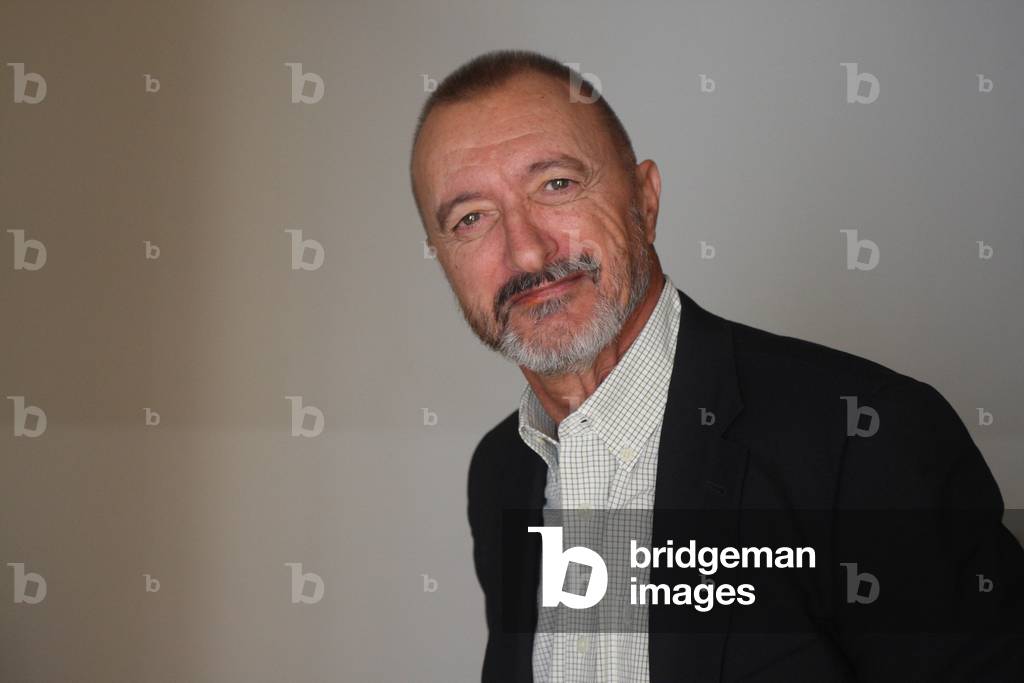 Portrait de l'ecrivain Arturo Perez-Reverte (Perez Reverte), septembre 2013 Photo Toniolo ©AGF/Leemage