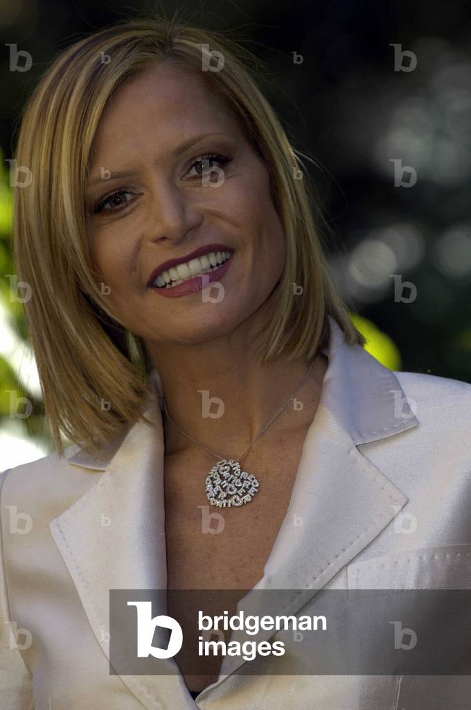 Simona Ventura photographiee le 10/03/2005.