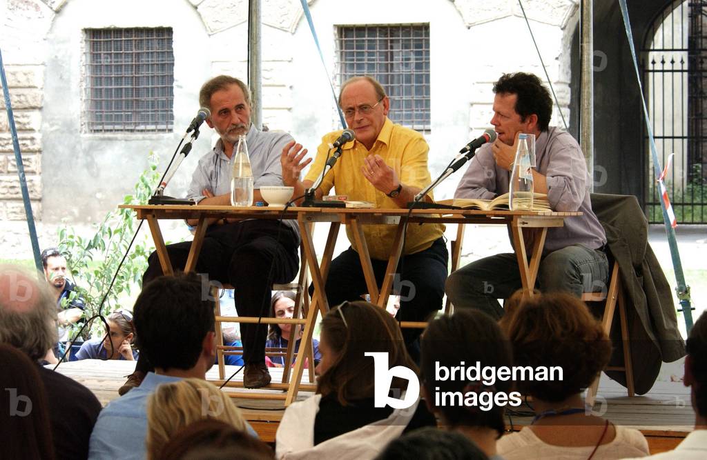 10/09/2004. Festival de littérature à Mantoue. L'écrivain italien Antonio Tabucchi. Photo Frassineti © AGF/ Leemage
