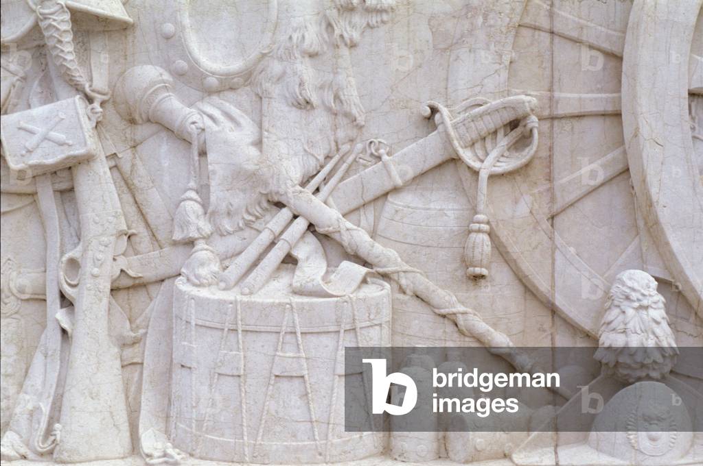 Rome, Vittoriano, Detail of the Bas-Reliefs of the Altare Della Patria (photo)