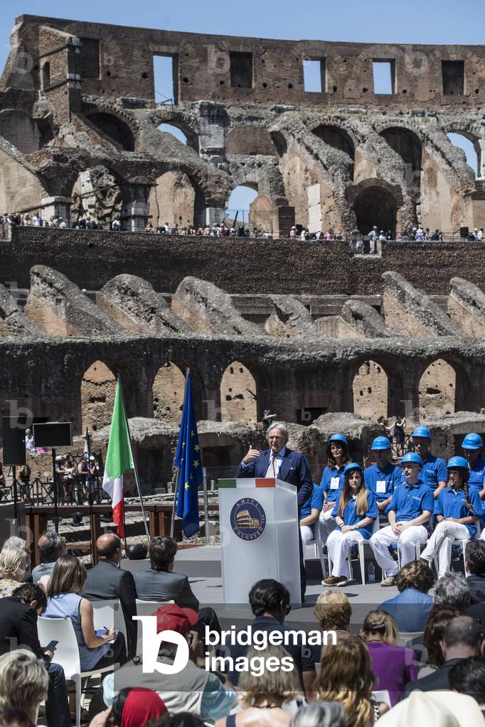 Diego Della Valle - Press conference for the completion of the restoration work on the Colosseum - 01/07/2016, Rome (Italy)