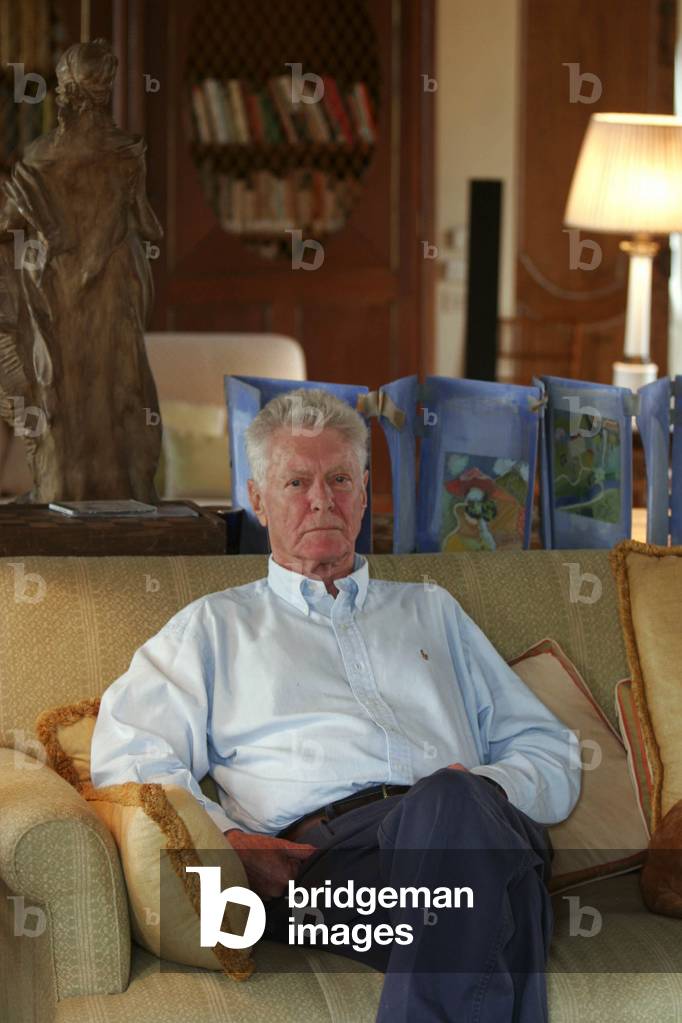 mai 2006 Portrait de l'editeur et industriel italien Carlo Caracciolo (ne en 1925) dans sa demeure de Torrecchia, Italie. Photo Scalfari ©AGF/Leemage