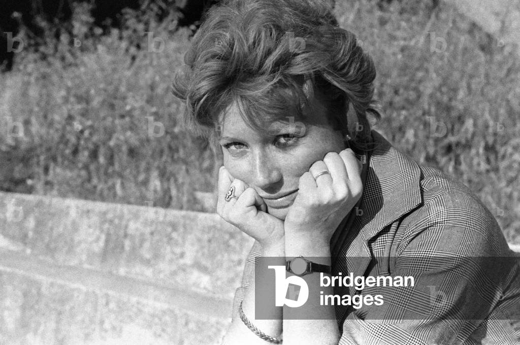 Early 1960S Rome, the Writer Dacia Maraini (b/w photo)