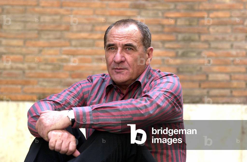 07/10/2004 Portrait of the writer and scenarist Vincenzo Cerami (ne en 1940)
