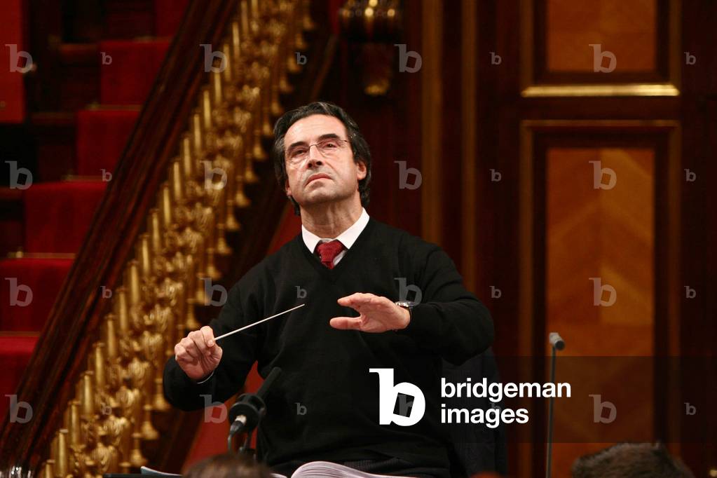 17/12/2005, portrait du chef d'orchestre Riccardo Muti. Photo Scalfari ©AGF/Leemage