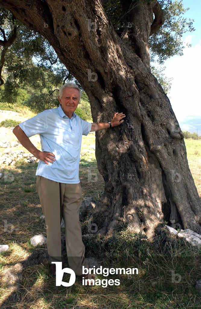 07/09/2002, portrait de l'ecrivain Pietro Citati. Grece Photo Frassineti © AGF/ Leemage
