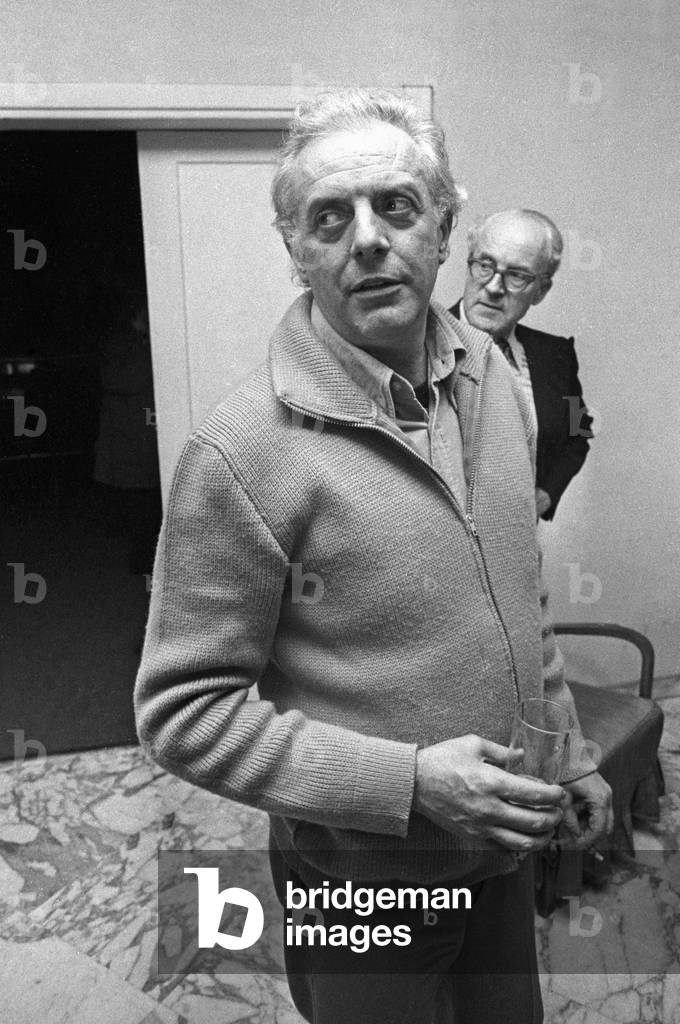 1970 Rome, Dario Fo (b/w photo)