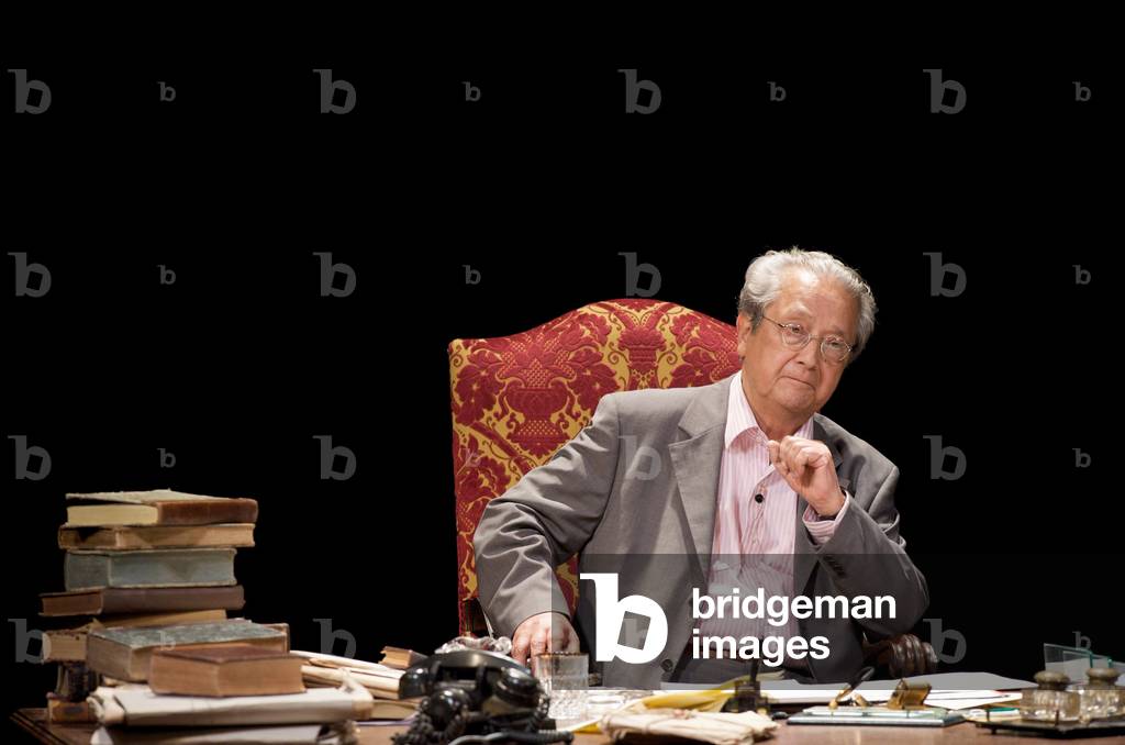 Spolete Italie le 11 juillet 2009 - (FESTIVAL DEI DUE MONDI) Jacques Verges dans la piece de theatre 