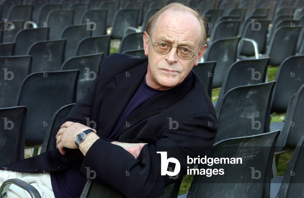 21/05/2004. Troisième festival de littérature à la Basilique de Massenzio. Portrait de Antonio Tabucchi. ©Frassinetti/AGF/Leemage