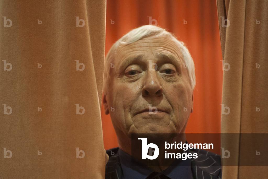 Portrait du realisateur Peter Greenaway, avril 2014 Photo Toniolo ©AGF/Leemage