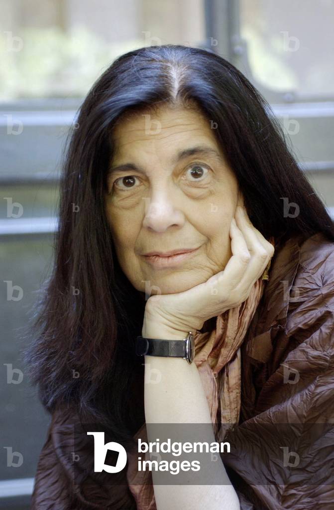 Portrait of American writer Susan Sontag, 2003 (photo)