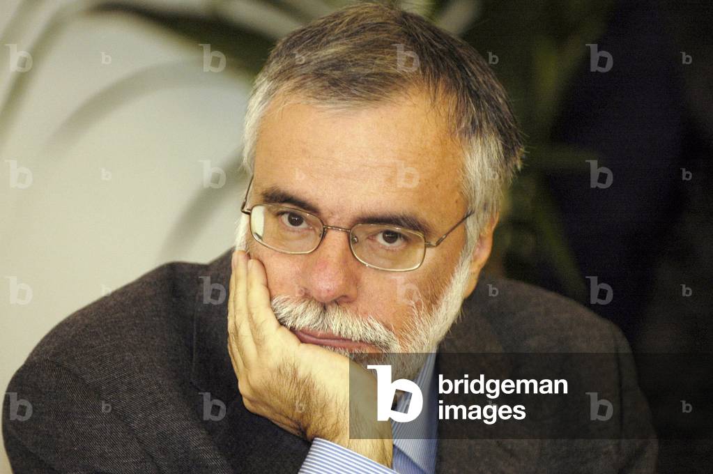 10/01/2007 portrait d'Andrea Riccardi, fondateur de la communaute religieuse de Sant'Egidio. Photo Frassineti ©AGF/Leemage