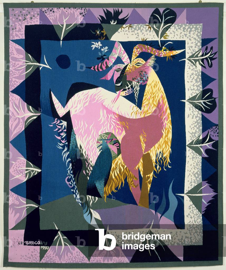 Garlanded Goat, 1950 (Wandteppich)