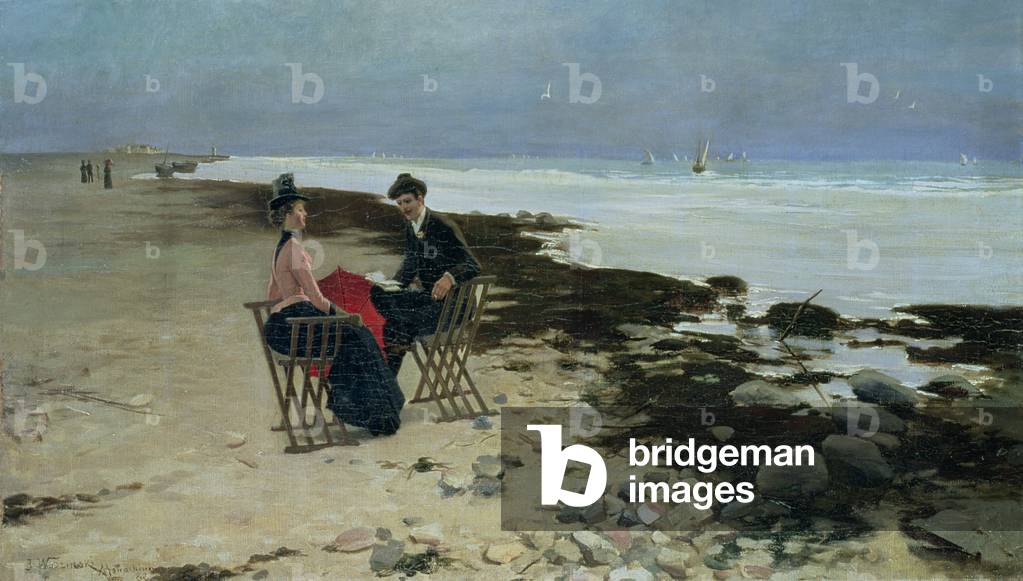 Seaside Holiday, 1888 (oil on canvas)