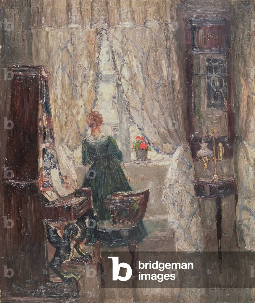 In the Salon, c.1910 (oil on canvas)