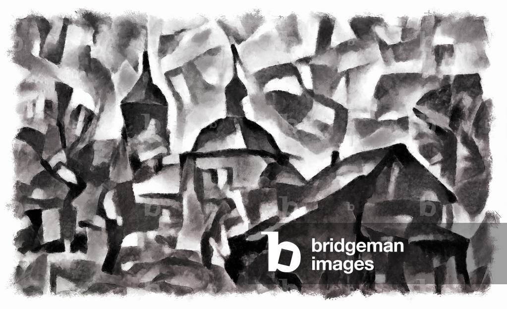 view (black) #1, 2016 (mixed media)