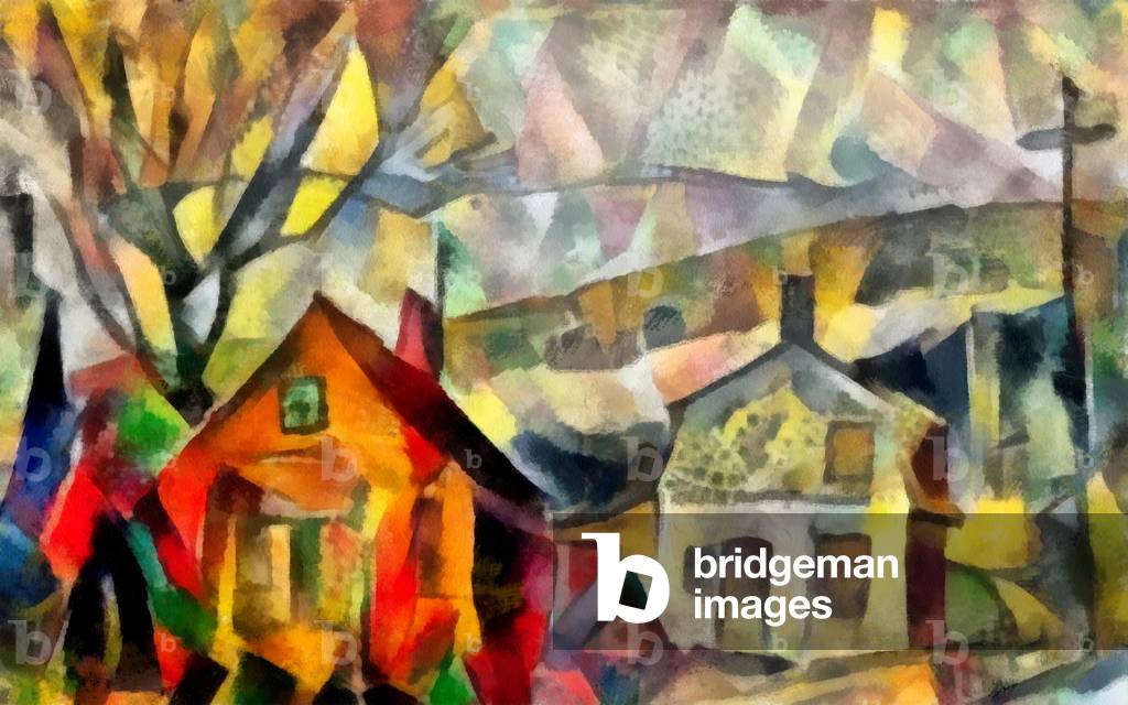 Autumn landscape #2, 2017 (mixed media)