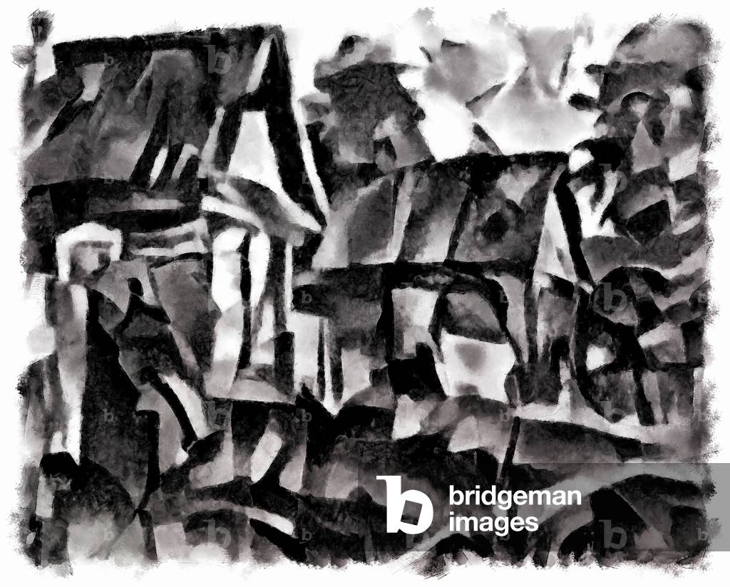 view (black) #2, 2016 (mixed media)