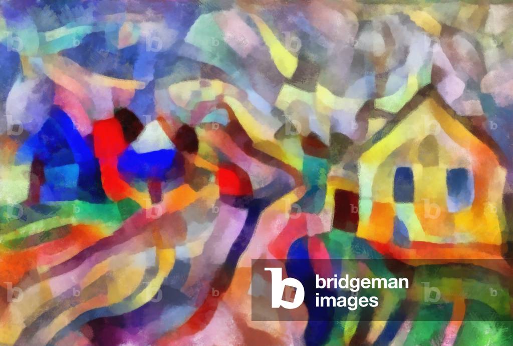 By the road, 2017 (mixed media)