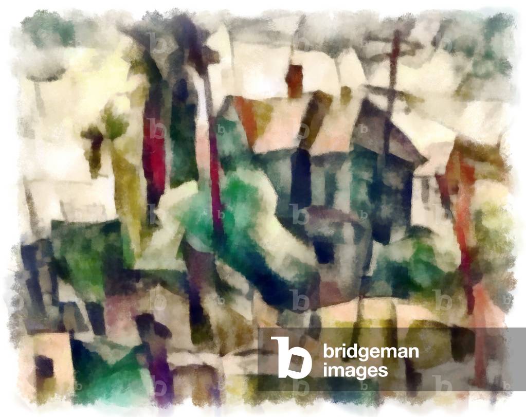 View (green) #25, 2016 (mixed media)