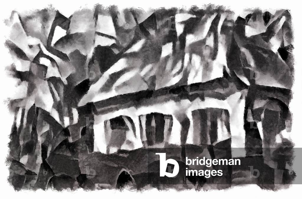 View (black) #5, 2016 (mixed media)