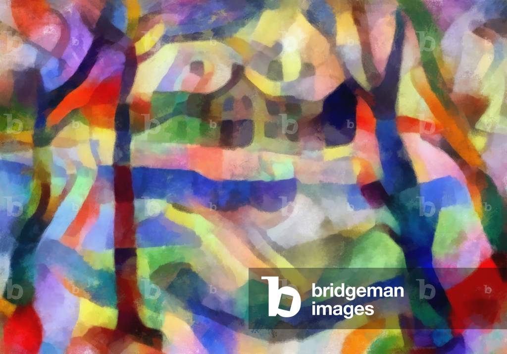 School, 2017 (mixed media)