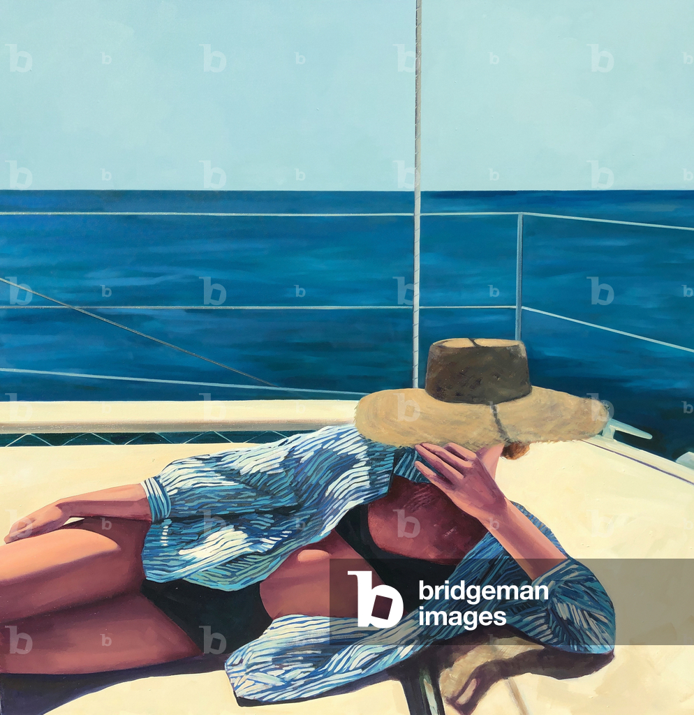 Deep Blue Sunshine, 2022, (oil on canvas)