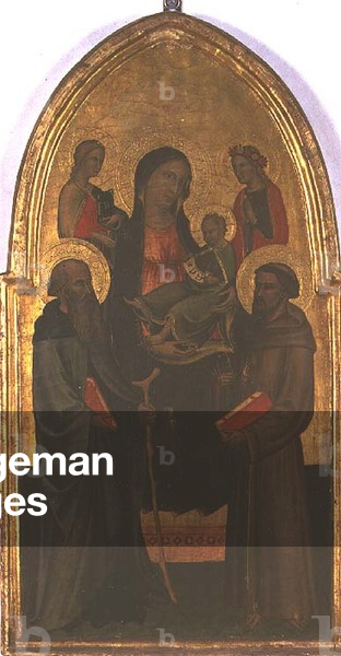 Madonna and Child with Saints (tempera on panel)