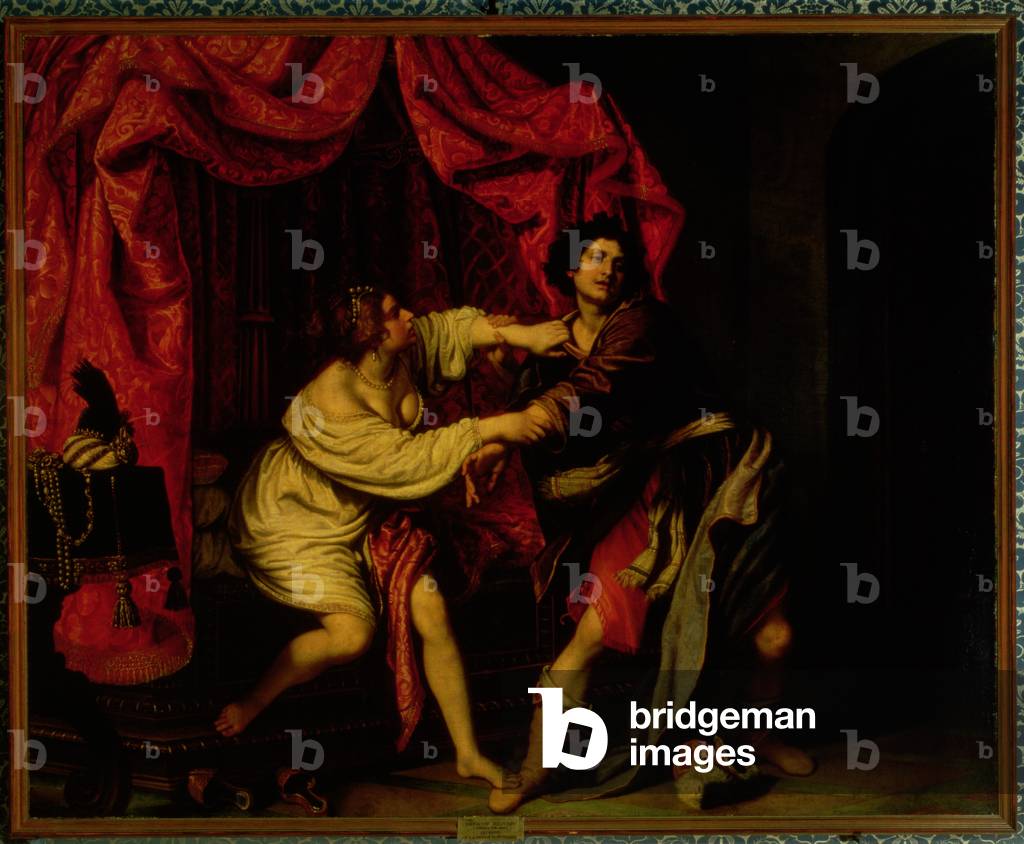 Image de Peinture représentant La femme de Joseph et Potiphar, 17th Siècle par Giovanni Biliverti