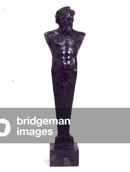 Herm in the shape of a man by Alessandro Vittoria (1525-1608) (bronze)