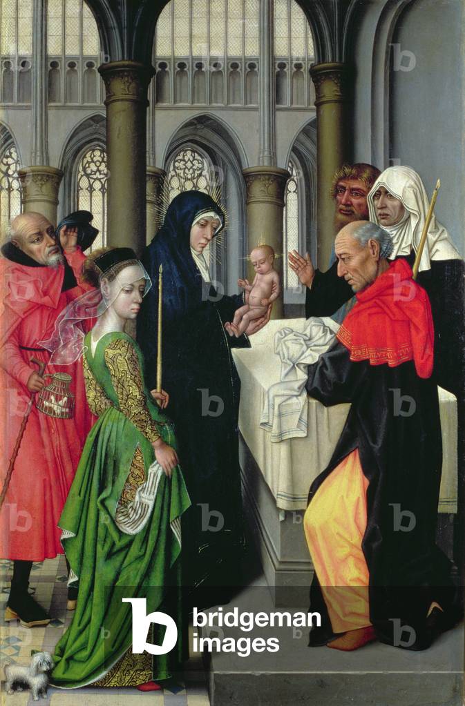 Image of Painting depicting Presentation in the Temple, 15th century by Master of the Legend of St. Catherine