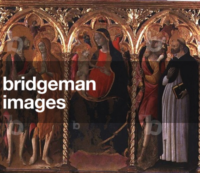 Triptyque : Vierge à l'Enfant (panneau central) avec saint Jean-Baptiste, 15th Siècle par Bartolomeo di Tommas