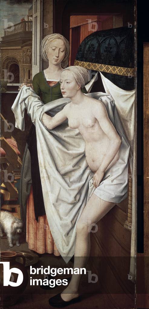 Bathseba bei ihrem Bad, um 1485 (Gemälde)